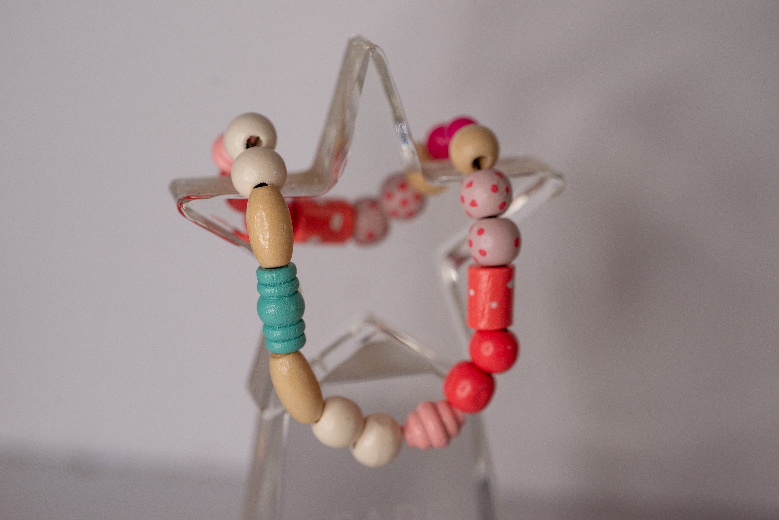 Colorful Mixed Wood Bead Bracelet/Anklet