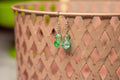 Sea Glass Globe Earrings