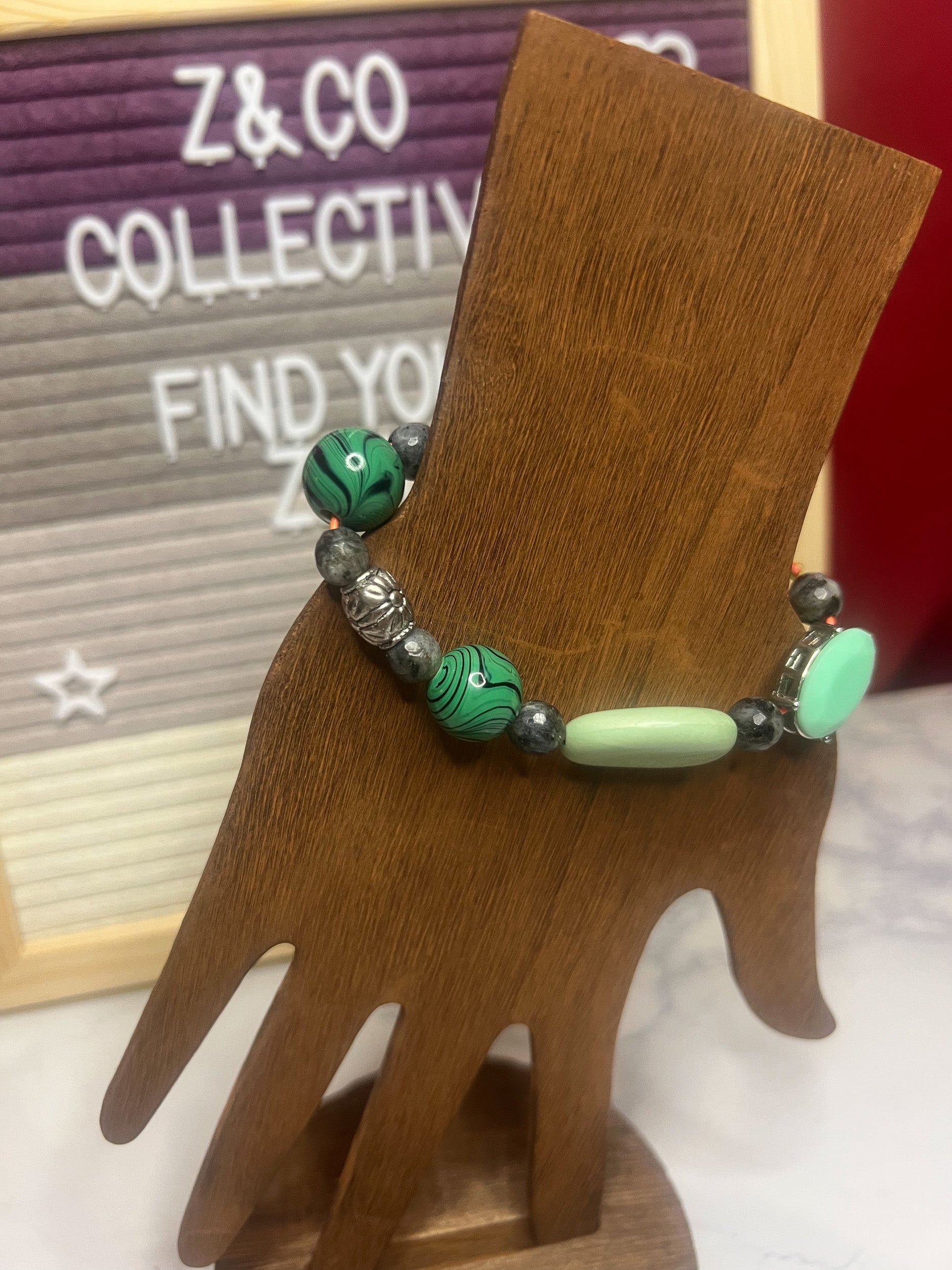 Moss & Mint Stretch Bracelet