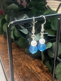 Blue & Pearl Earrings