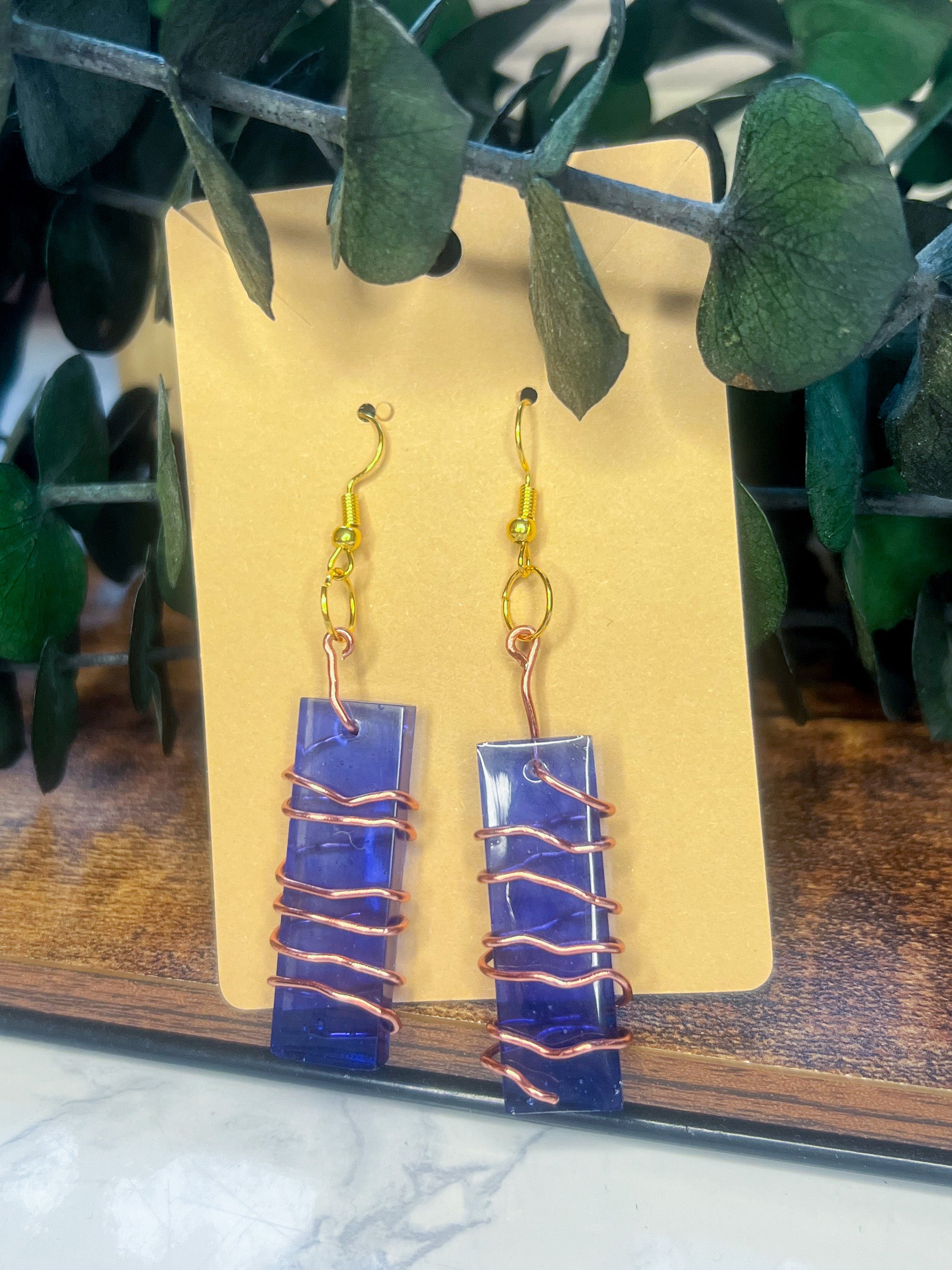 Blue Current Earrings