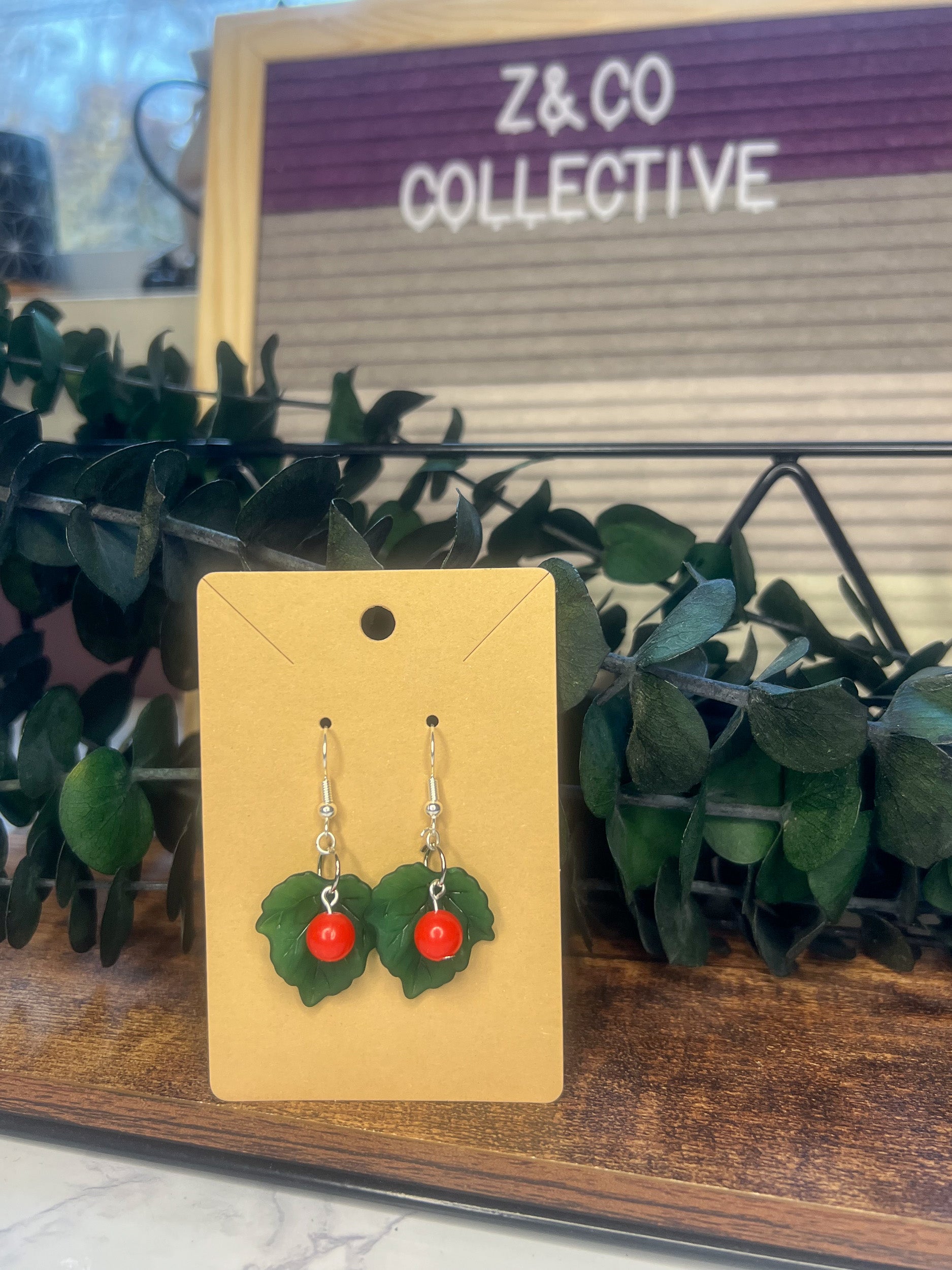 Leaf & Berry Earring