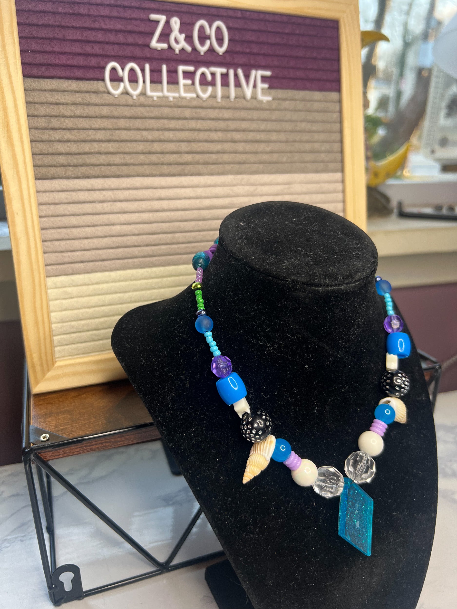 Blue Frozen Necklace