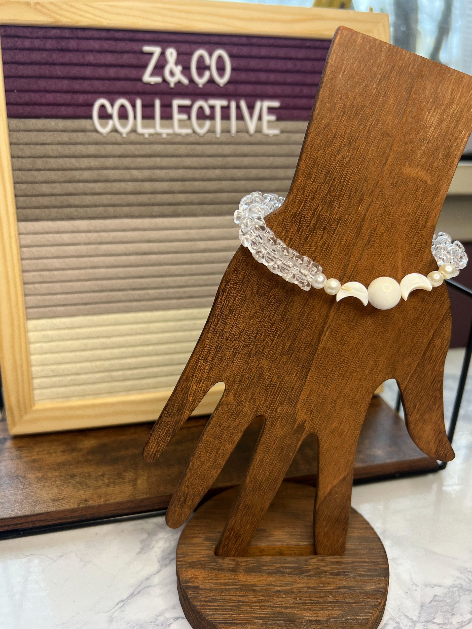 Moon & Pearl Bracelet