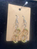 Golden Amber Loop Earrings
