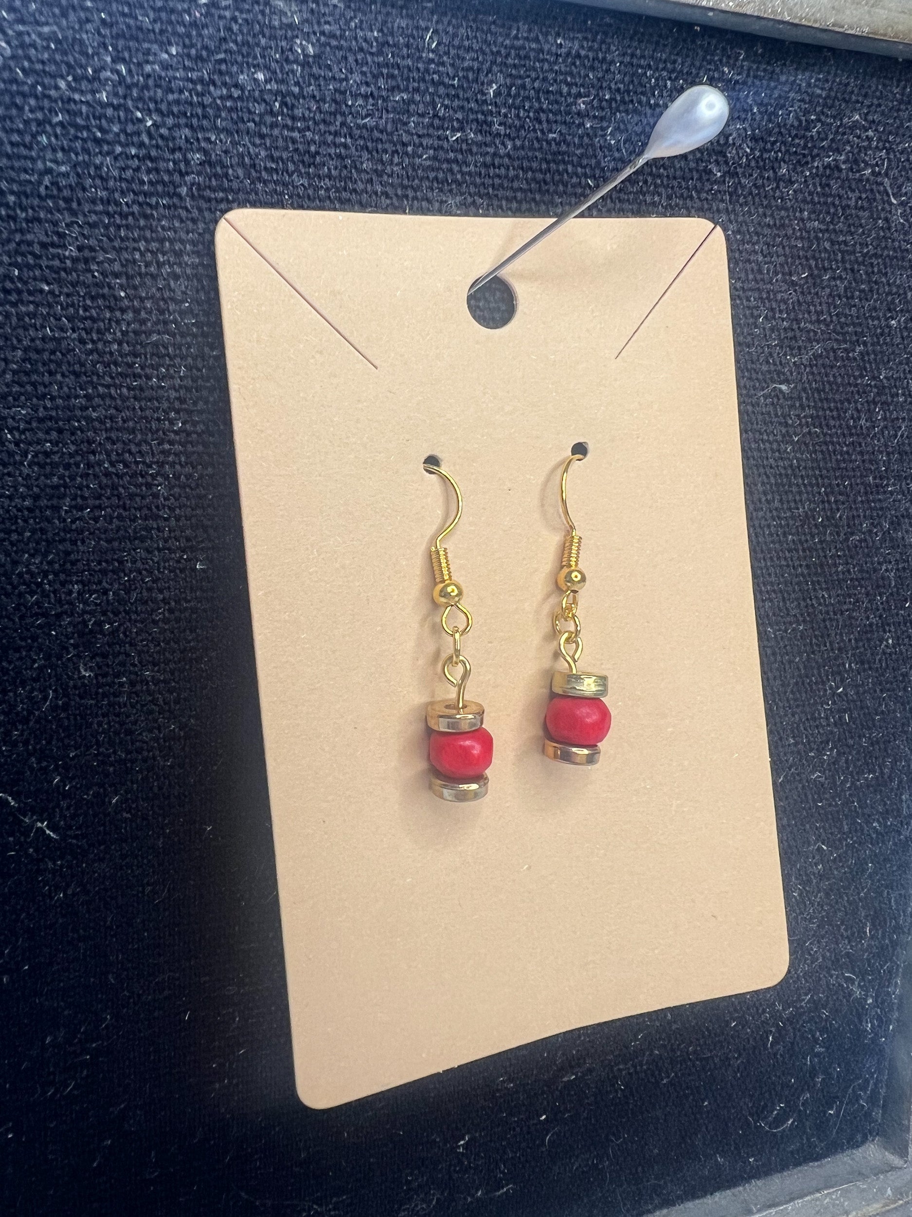 Red Dot Earrings