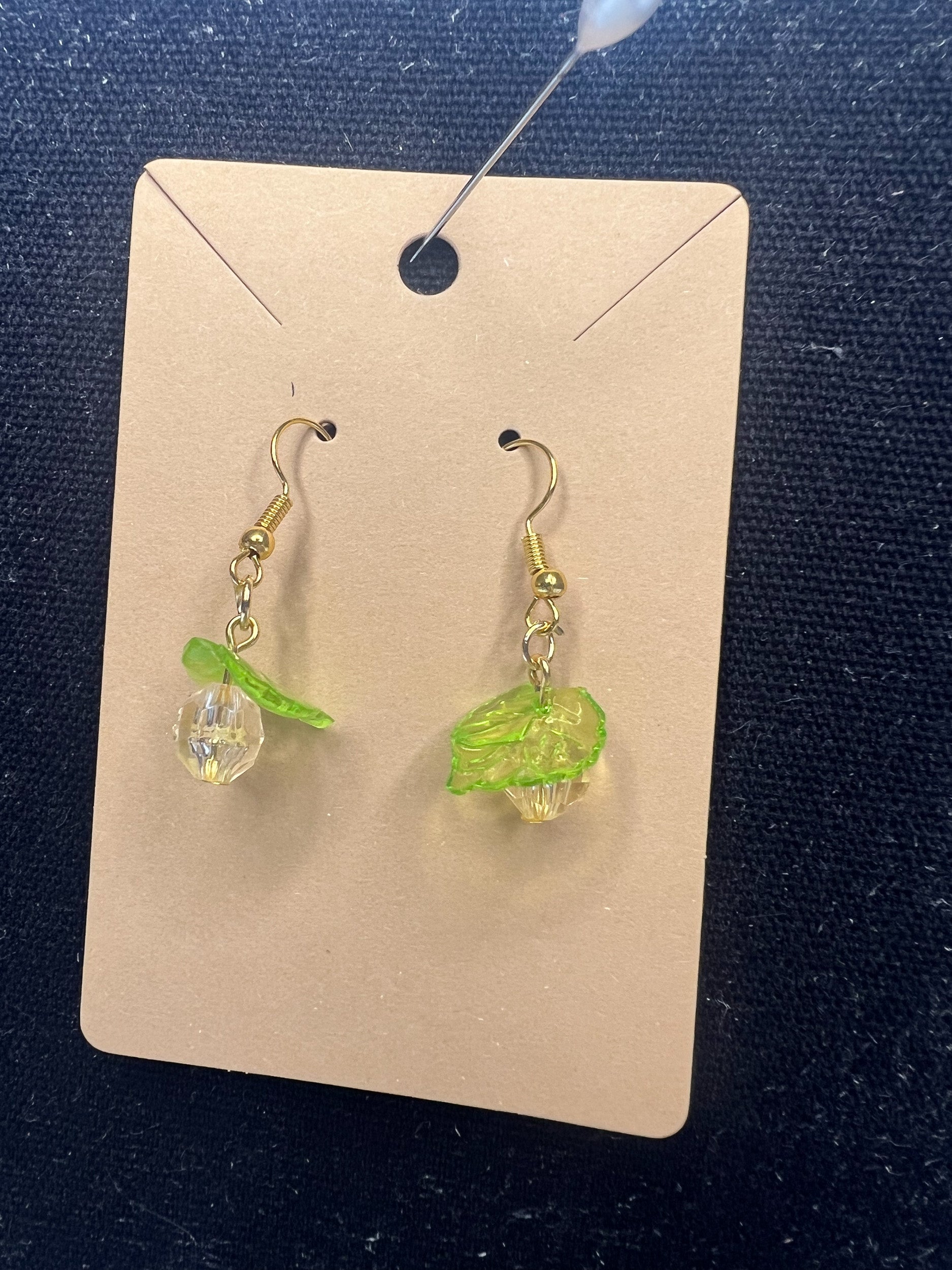 White Peach Earrings