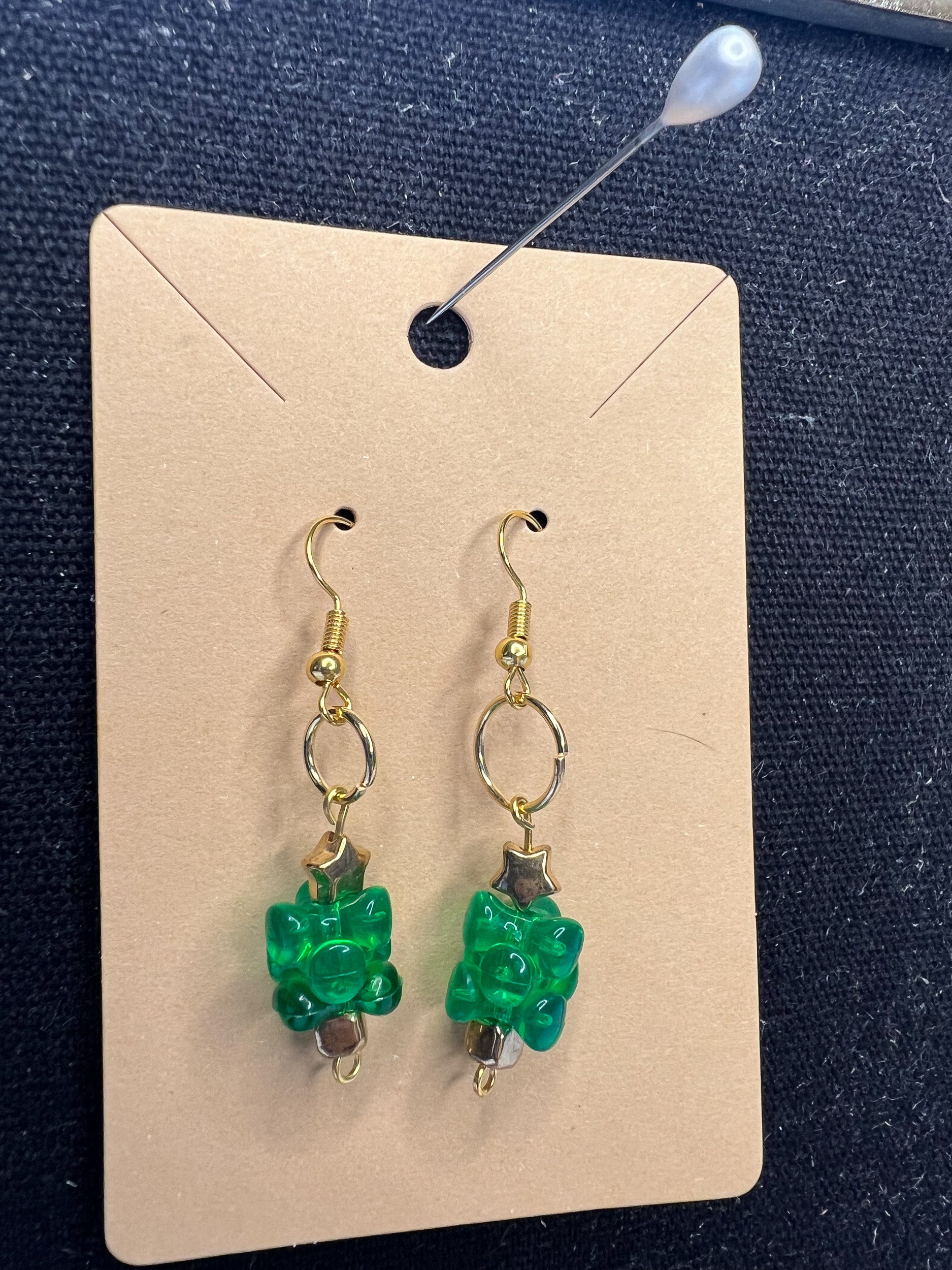 Mini Christmas Tree Earrings